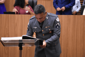 Sérgio Santana continua representando a PMESP na Câmara Municipal de Santos