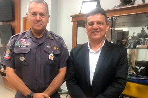Vereador Sergio Santana se reúne com Comando Geral da PM para discutir segurança pública